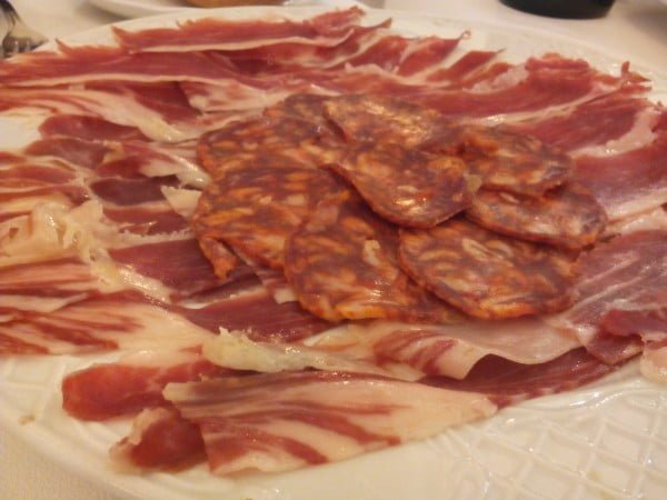 jamón ibérico chorizo