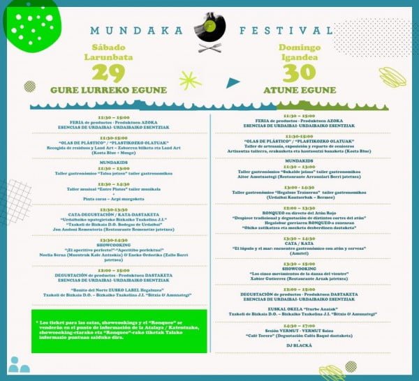 mundaka festival actividades gastronómicas